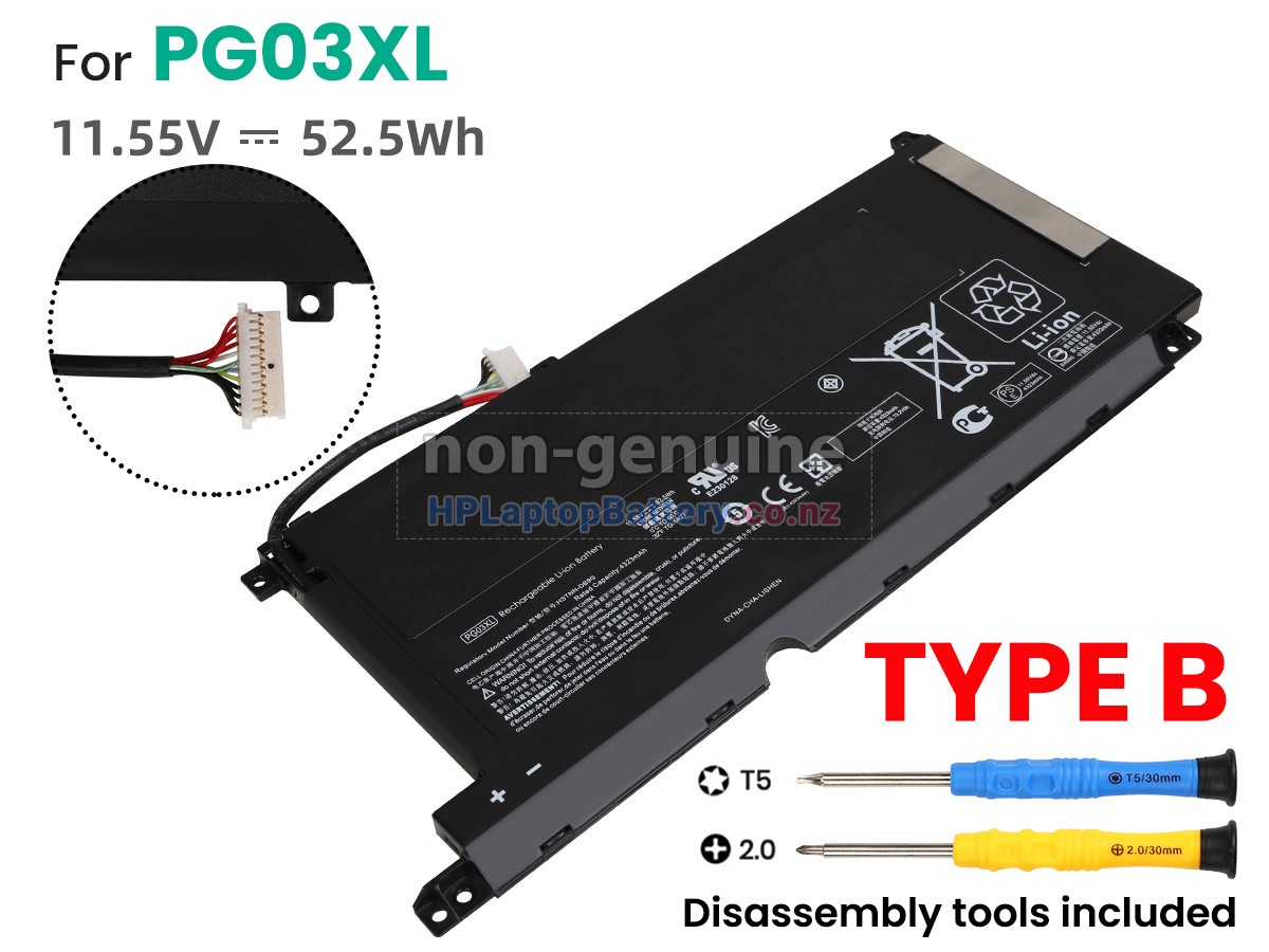 replacement HP PG03 battery